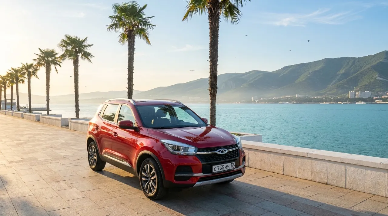Аренда Chery Tiggo 4 (Красный) в Геленджике — Кроссовер
